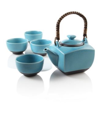 Biwa Blue Teapot Set